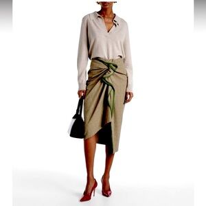 Jil Sander cashmere polo sweater academia long tunic